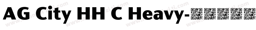 AG City HH C Heavy字体转换